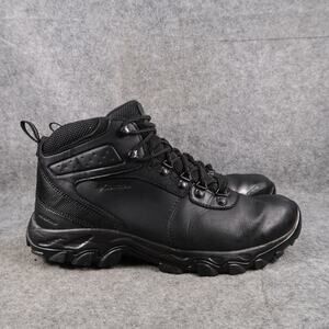Columbia Shoes Mens 10 Hiking Ankle Boots Waterproof Leather Black Lace Up Trek